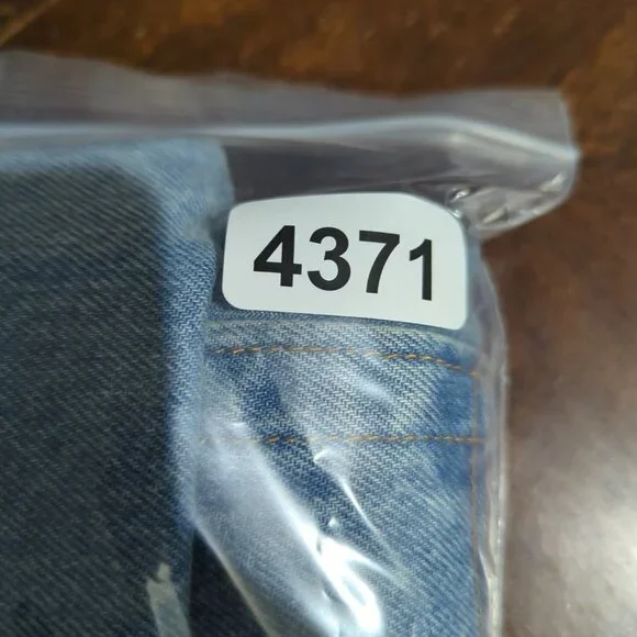 Levi's Jeans Men's 28x34 Blue Super Baggy Denim Cordura Drawstrings Retro NWT Jeans